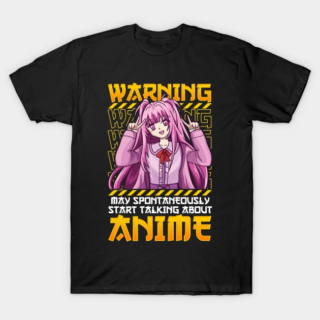 Cute May Spontaneously Start Talking About Anime T-Shirt by theperfectpresents